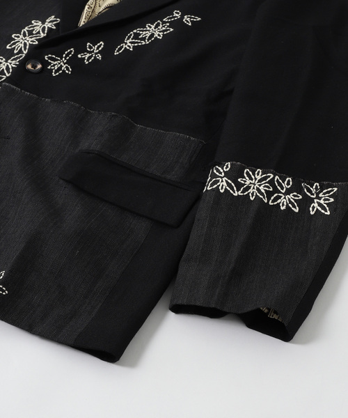 JOURNAL STANDARD(ジャーナルスタンダード)の「KARTIK RESEARCH カルティック リサーチ Two Button Blazer-W/L(その他アウター・メンズ・ブラック・LARGE/MEDIUM)」の4枚目の写真