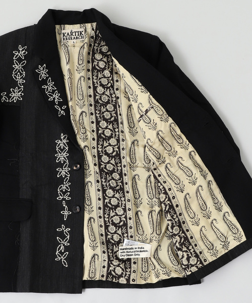 JOURNAL STANDARD(ジャーナルスタンダード)の「KARTIK RESEARCH カルティック リサーチ Two Button Blazer-W/L(その他アウター・メンズ・ブラック・LARGE/MEDIUM)」の5枚目の写真