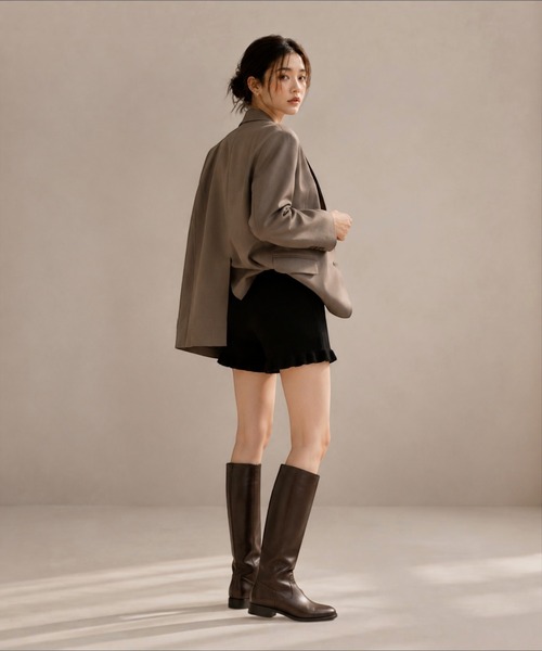 United store(ユナイテッドストア)の「裾フリルニットショートパンツ(その他パンツ・レディース・ダークグレー/ブラック/アイボリー・FREE)」の18枚目の写真
