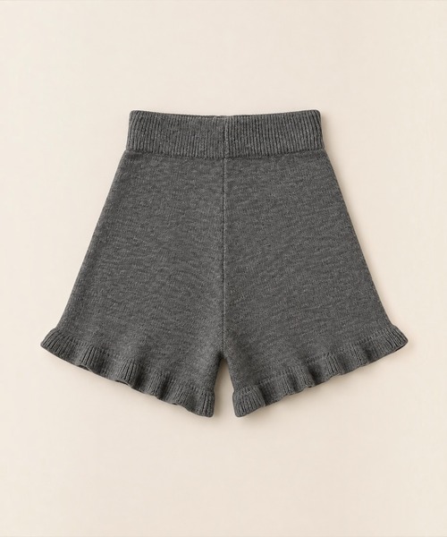 United store(ユナイテッドストア)の「裾フリルニットショートパンツ(その他パンツ・レディース・ダークグレー/ブラック/アイボリー・FREE)」の9枚目の写真