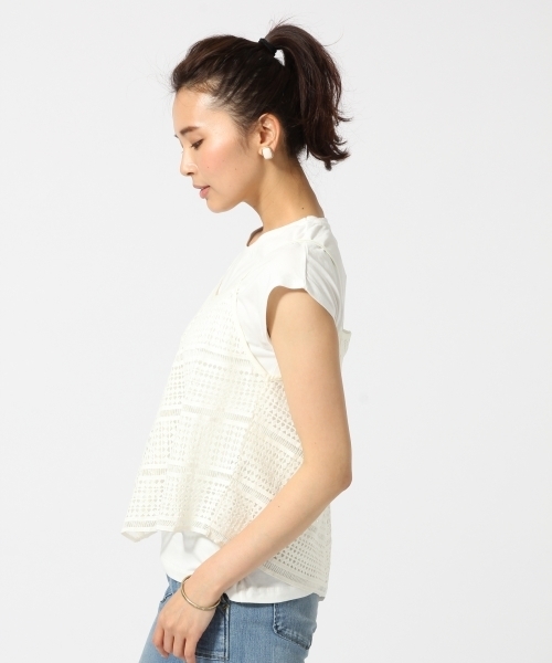 GLOBAL WORK（グローバルワーク）の「アソートキャミレイヤー半袖/713157（Tシャツ/カットソー・レディース・その他/ホワイト/ブラック/ブルー/ネイビー・LARGE/MEDIUM）」の10枚目の写真