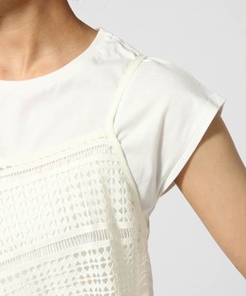 GLOBAL WORK（グローバルワーク）の「アソートキャミレイヤー半袖/713157（Tシャツ/カットソー・レディース・その他/ホワイト/ブラック/ブルー/ネイビー・LARGE/MEDIUM）」の14枚目の写真