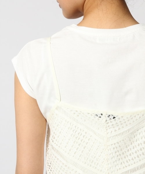 GLOBAL WORK（グローバルワーク）の「アソートキャミレイヤー半袖/713157（Tシャツ/カットソー・レディース・その他/ホワイト/ブラック/ブルー/ネイビー・LARGE/MEDIUM）」の15枚目の写真