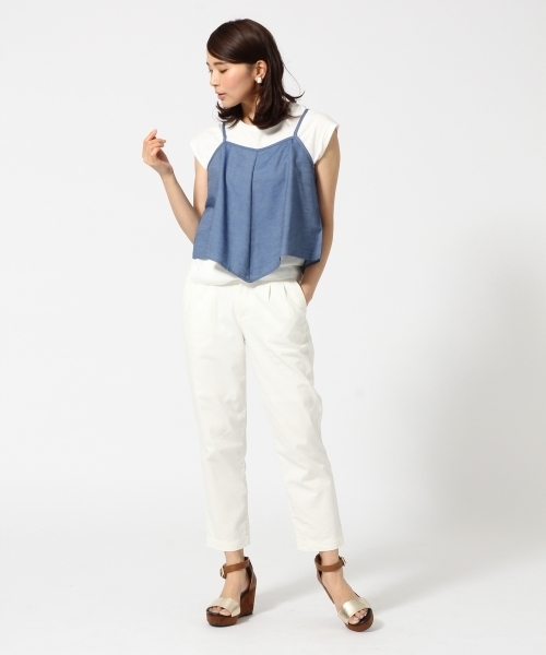 GLOBAL WORK（グローバルワーク）の「アソートキャミレイヤー半袖/713157（Tシャツ/カットソー・レディース・その他/ホワイト/ブラック/ブルー/ネイビー・LARGE/MEDIUM）」の8枚目の写真