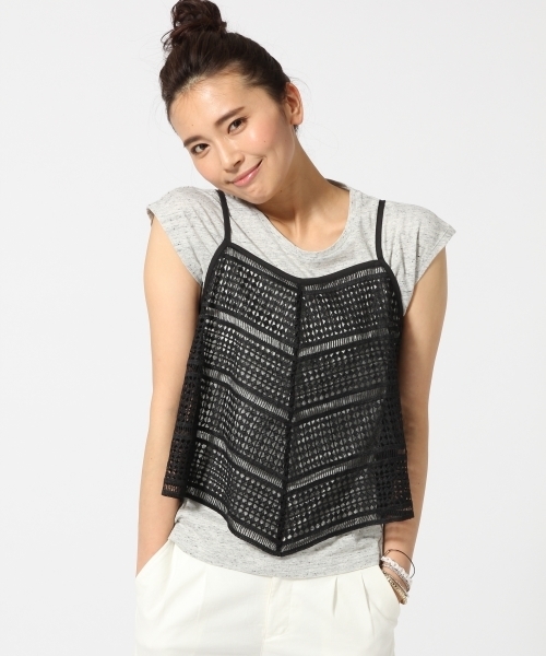 GLOBAL WORK（グローバルワーク）の「アソートキャミレイヤー半袖/713157（Tシャツ/カットソー・レディース・その他/ホワイト/ブラック/ブルー/ネイビー・LARGE/MEDIUM）」の19枚目の写真