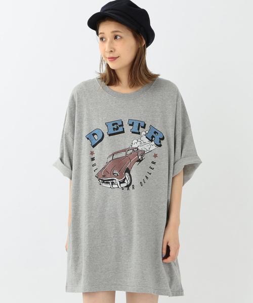 Another Edition（アナザーエディション）の「ビッグロゴT/ AEBC BIG ロゴ TEE◆（Tシャツ/カットソー・レディース・ホワイト/ライトグレー/ネイビー・フリー）」の18枚目の写真