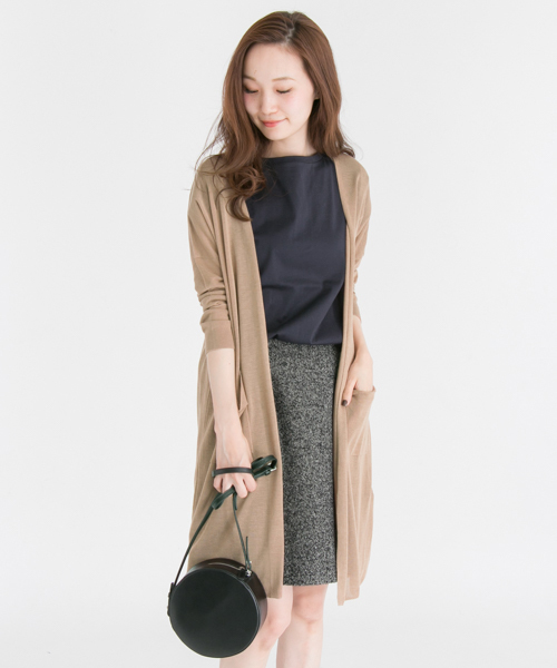 URBAN RESEARCH（アーバンリサーチ）の「UR Acuta ガウンガーディガン（カーディガン/ボレロ・レディース・カーキ/ブラック/キャメル・FREE）」の3枚目の写真