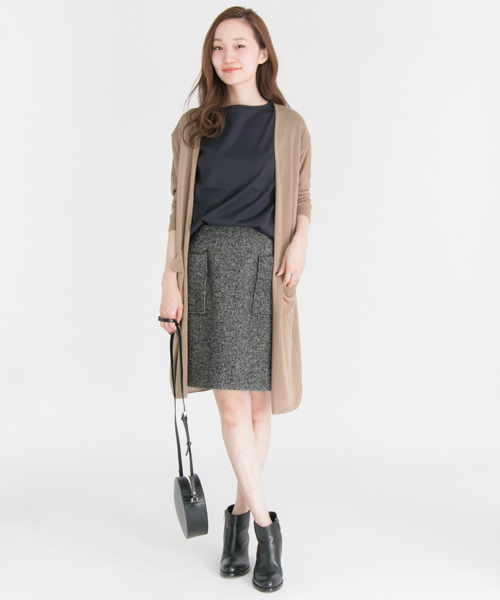 URBAN RESEARCH（アーバンリサーチ）の「UR Acuta ガウンガーディガン（カーディガン/ボレロ・レディース・カーキ/ブラック/キャメル・FREE）」の9枚目の写真