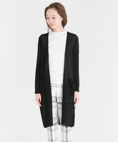 URBAN RESEARCH（アーバンリサーチ）の「UR Acuta ガウンガーディガン（カーディガン/ボレロ・レディース・カーキ/ブラック/キャメル・FREE）」の10枚目の写真