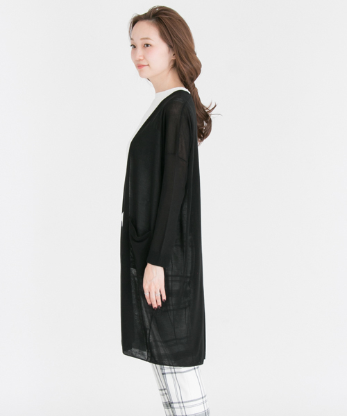 URBAN RESEARCH（アーバンリサーチ）の「UR Acuta ガウンガーディガン（カーディガン/ボレロ・レディース・カーキ/ブラック/キャメル・FREE）」の11枚目の写真