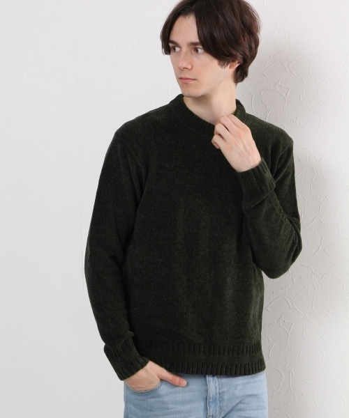 GLOBAL WORK（グローバルワーク）の「５ゲージモールヤーンニットプルオーバー/719664（ニット/セーター・メンズ・ワインレッド/ネイビー/グリーン/オフホワイト・SMALL/MEDIUM/X-LARGE/LARGE）」の3枚目の写真