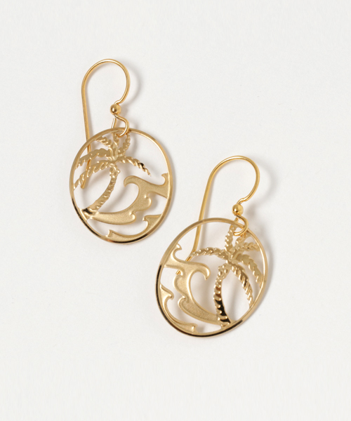 Kahiko(カヒコ)の「【Kahiko】LEIGHTON LAM アイランドピアス(ピアス(両耳用)・レディース・ゴールド/シルバー/ブラック×ゴールド・FREE)」の3枚目の写真