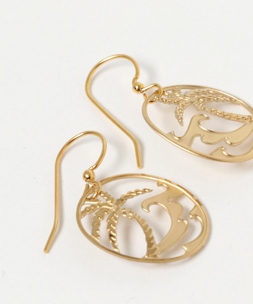Kahiko(カヒコ)の「【Kahiko】LEIGHTON LAM アイランドピアス(ピアス(両耳用)・レディース・ゴールド/シルバー/ブラック×ゴールド・FREE)」の4枚目の写真