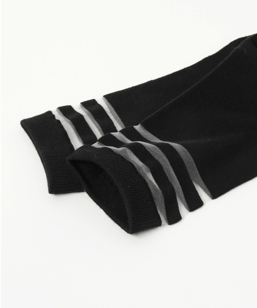 WEGO（ウィゴー）の「WEGO/ラインシースルーソックス（ソックス/靴下・レディース・ホワイト/ブラック・FREE）」の3枚目の写真