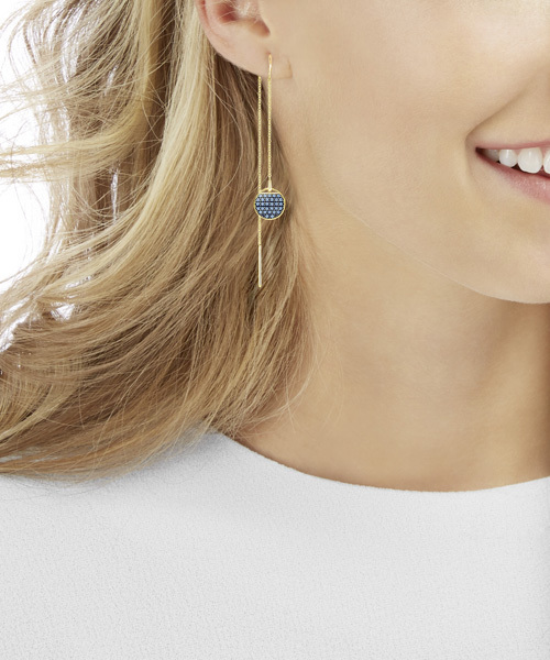 スワロフスキー SWAROVSKI GINGER ピアス Ginger ドロップピアス, ホワイト, ローズゴールドトーン