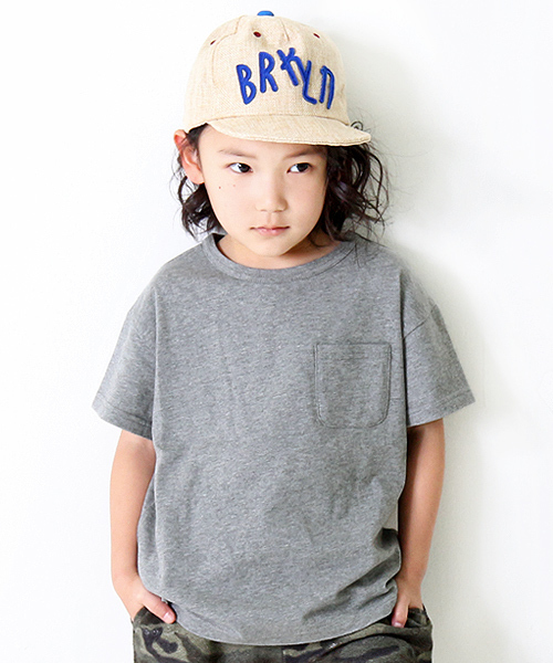 devirock（デビロック）の「BIGシルエット半袖Tシャツ ビッグT BIGTシャツ（Tシャツ/カットソー・キッズ・ホワイト/ブルー/ブラック/カーキ/杢グレー/グリーン系その他/パープル系その他・100cm/110cm/140cm/120cm/130cm/160cm/150cm）」の3枚目の写真