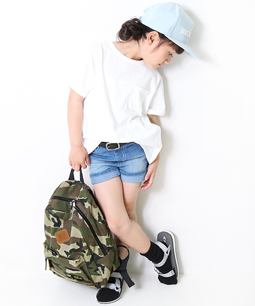 devirock（デビロック）の「BIGシルエット半袖Tシャツ ビッグT BIGTシャツ（Tシャツ/カットソー・キッズ・ホワイト/ブルー/ブラック/カーキ/杢グレー/グリーン系その他/パープル系その他・100cm/110cm/140cm/120cm/130cm/160cm/150cm）」の8枚目の写真