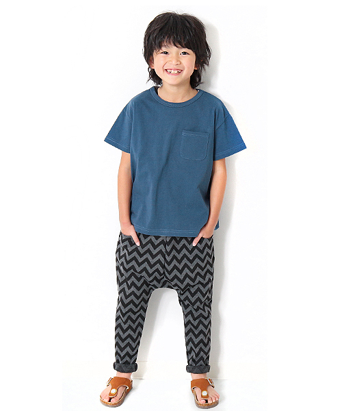 devirock（デビロック）の「BIGシルエット半袖Tシャツ ビッグT BIGTシャツ（Tシャツ/カットソー・キッズ・ホワイト/ブルー/ブラック/カーキ/杢グレー/グリーン系その他/パープル系その他・100cm/110cm/140cm/120cm/130cm/160cm/150cm）」の12枚目の写真