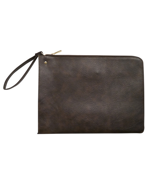 MONO-MART(モノマート)の「PU Leather Square Clutch Bag(クラッチバッグ・メンズ・ブルー系その他/ブラウン/キャメル/レッド/アイボリー/ホワイト×ブラック/ブラウン系その他/ネイビー/ブラック・FREE)」の13枚目の写真