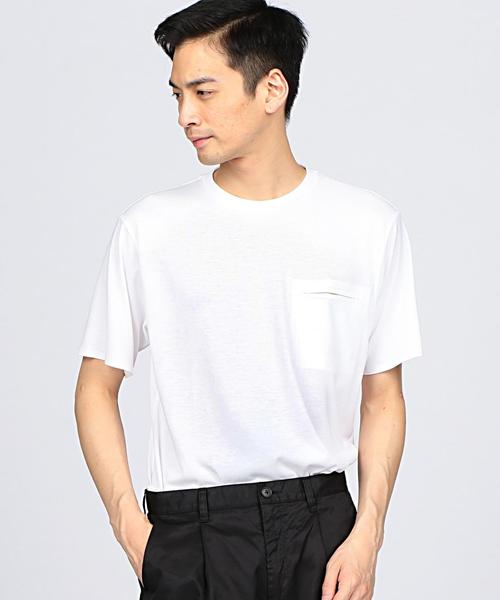 DESCENTE PAUSE（デサントポーズ）の「DESCENTE PAUSE（デサントポーズ） ZEROSEAM POKET T-SHIRT（Tシャツ/カットソー・メンズ・ホワイト/ブラウン/オリーブ/ネイビー・MEDIUM/LARGE）」の13枚目の写真