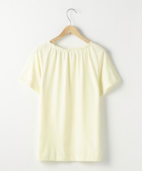 coen（コーエン）の「スラブギャザーネックTシャツ（Tシャツ/カットソー・レディース・ホワイト/イエロー/ライム/ネイビー・LARGE/MEDIUM）」の12枚目の写真