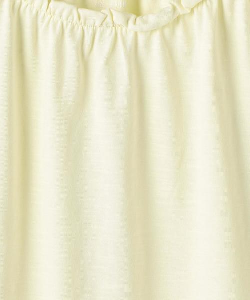 coen（コーエン）の「スラブギャザーネックTシャツ（Tシャツ/カットソー・レディース・ホワイト/イエロー/ライム/ネイビー・LARGE/MEDIUM）」の13枚目の写真