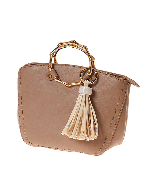 fifth（フィフス）の「リングハンドルタッセルチャームバッグ（ハンドバッグ・レディース・ブラック/モカ/サックスブルー/ホワイト/キャメル・FREE）」の12枚目の写真