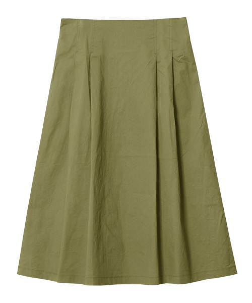 Pierrot（ピエロ）の「フロントタックスカート（スカート・レディース・ピンク/ブルー/ブラック/カーキ/ベージュ・M/L）」の4枚目の写真