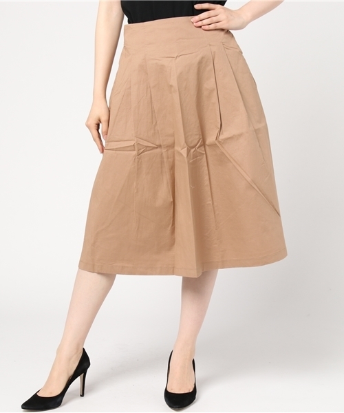 Pierrot（ピエロ）の「フロントタックスカート（スカート・レディース・ピンク/ブルー/ブラック/カーキ/ベージュ・M/L）」の15枚目の写真