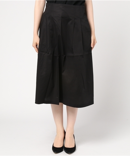 Pierrot（ピエロ）の「フロントタックスカート（スカート・レディース・ピンク/ブルー/ブラック/カーキ/ベージュ・M/L）」の6枚目の写真