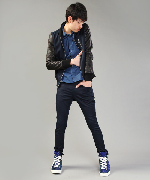 MIDWEST（ミッドウエスト）の「DIET BUTCHER SLIM SKIN×MIDWEST　別注ルーズフィットパンツ（その他パンツ・メンズ・ベージュ/ネイビー・1/2）」の12枚目の写真