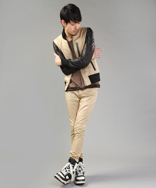 MIDWEST（ミッドウエスト）の「DIET BUTCHER SLIM SKIN×MIDWEST　別注ルーズフィットパンツ（その他パンツ・メンズ・ベージュ/ネイビー・1/2）」の8枚目の写真