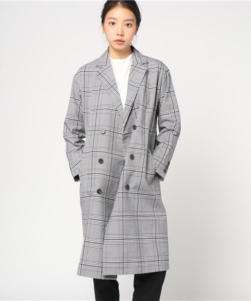 cepo（セポ）の「Ｗブレストチェスターコート（チェスターコート・レディース・ネイビー/グレー・M）」の11枚目の写真