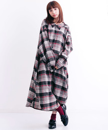 MERLOT | チェック柄シャツワンピース1338(シャツワンピース)