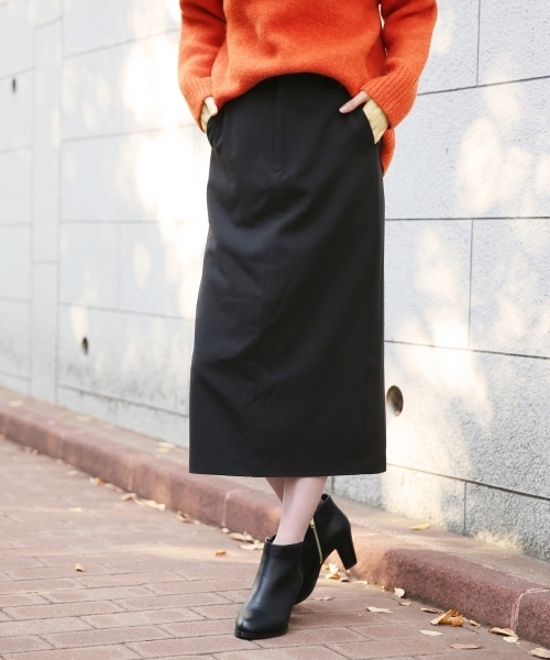 GLOBAL WORK（グローバルワーク）の「TRタイトスカート/776097（スカート・レディース・ベージュ/ブラック/カーキ・MEDIUM/LARGE）」の2枚目の写真