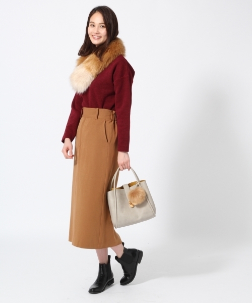 GLOBAL WORK（グローバルワーク）の「TRタイトスカート/776097（スカート・レディース・ベージュ/ブラック/カーキ・MEDIUM/LARGE）」の6枚目の写真