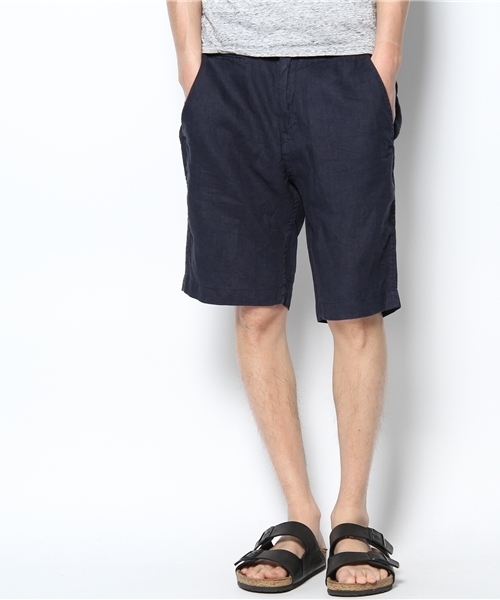 CIAOPANIC（チャオパニック）の「【Ciaopanic】　フレンチリネンサルエルショーツ（その他パンツ・メンズ・ネイビー/グリーン/キャメル/オレンジ/アイボリー・SMALL/MEDIUM/LARGE）」の3枚目の写真