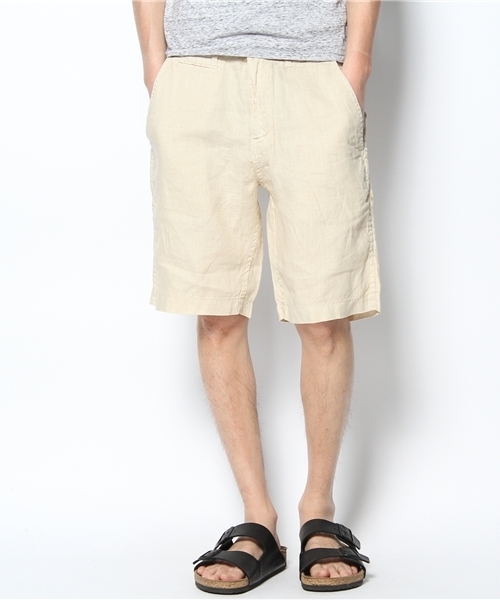 CIAOPANIC（チャオパニック）の「【Ciaopanic】　フレンチリネンサルエルショーツ（その他パンツ・メンズ・ネイビー/グリーン/キャメル/オレンジ/アイボリー・SMALL/MEDIUM/LARGE）」の2枚目の写真