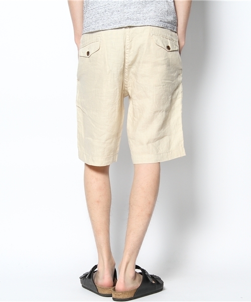 CIAOPANIC（チャオパニック）の「【Ciaopanic】　フレンチリネンサルエルショーツ（その他パンツ・メンズ・ネイビー/グリーン/キャメル/オレンジ/アイボリー・SMALL/MEDIUM/LARGE）」の6枚目の写真