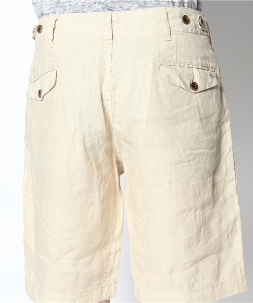 CIAOPANIC（チャオパニック）の「【Ciaopanic】　フレンチリネンサルエルショーツ（その他パンツ・メンズ・ネイビー/グリーン/キャメル/オレンジ/アイボリー・SMALL/MEDIUM/LARGE）」の8枚目の写真