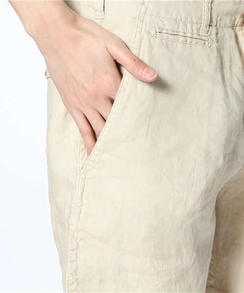 CIAOPANIC（チャオパニック）の「【Ciaopanic】　フレンチリネンサルエルショーツ（その他パンツ・メンズ・ネイビー/グリーン/キャメル/オレンジ/アイボリー・SMALL/MEDIUM/LARGE）」の12枚目の写真