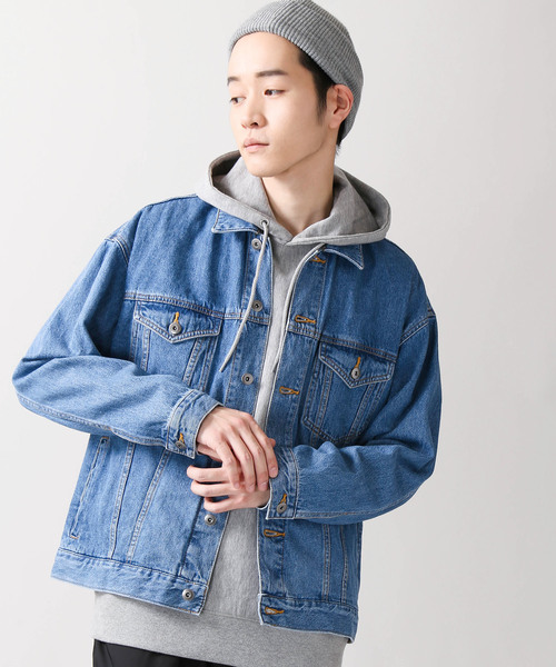 WEGO（ウィゴー）の「WEGO/ビッグシルエットデニムGジャン（デニム