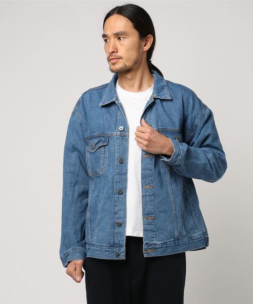 WEGO（ウィゴー）の「WEGO/ビッグシルエットデニムGジャン（デニム