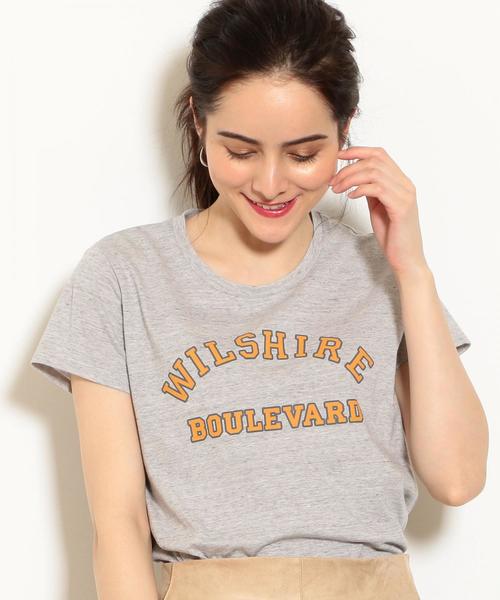 green label relaxing（グリーンレーベルリラクシング）の「SC テンジク プリント Tシャツ（Tシャツ/カットソー・レディース・ケリー/パープル/ホワイト/ブラウン/オフホワイト/グレー・FREE）」の3枚目の写真