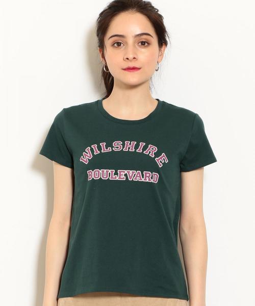 green label relaxing（グリーンレーベルリラクシング）の「SC テンジク プリント Tシャツ（Tシャツ/カットソー・レディース・ケリー/パープル/ホワイト/ブラウン/オフホワイト/グレー・FREE）」の11枚目の写真