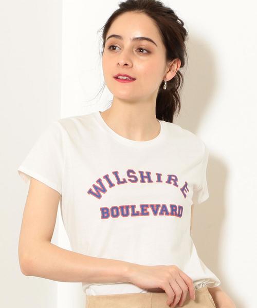 green label relaxing（グリーンレーベルリラクシング）の「SC テンジク プリント Tシャツ（Tシャツ/カットソー・レディース・ケリー/パープル/ホワイト/ブラウン/オフホワイト/グレー・FREE）」の12枚目の写真