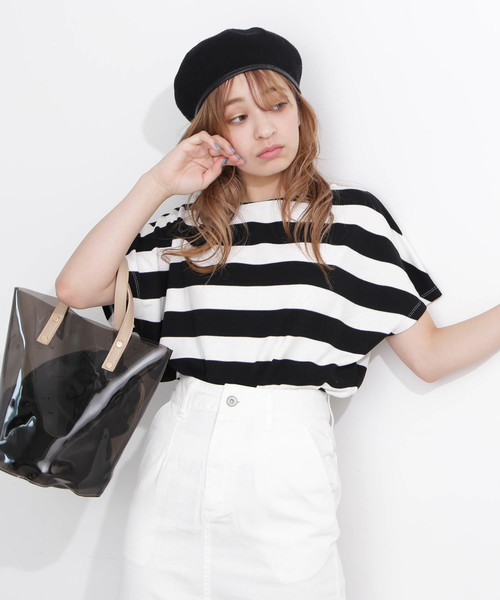 FREE'S MART（フリーズマート）の「ワッフルボーダーカットソー（Tシャツ/カットソー・レディース・ホワイト系その他/ブラウン系その他・FREE）」の11枚目の写真