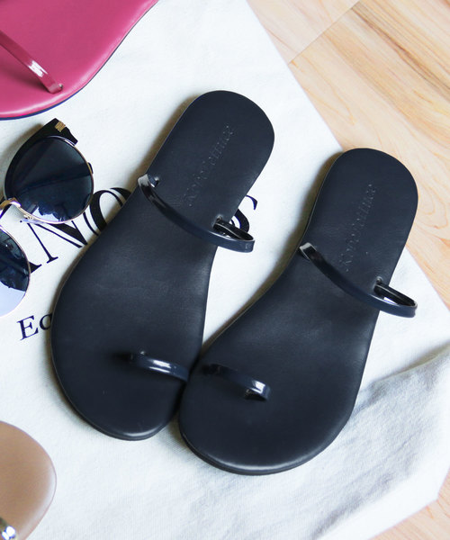 KOBE LETTUCE（コウベレタス）の「ループベルトor親指リング選べる2タイプフラットサンダル/レディース／シューズ[I1574]神戸レタス（サンダル・レディース・ベージュ系その他/ピンク系その他/ブルー系その他/ブラック系その他/シルバー系その他/ベージュ/ピンク/ネイビー/ブラック/シルバー・L/LL/M/S）」の7枚目の写真