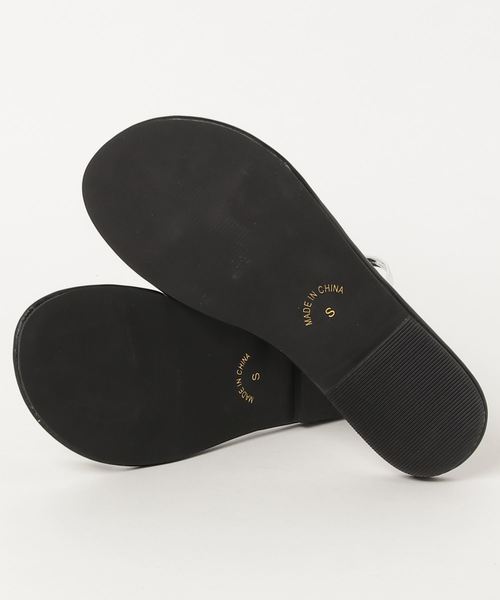 KOBE LETTUCE（コウベレタス）の「ループベルトor親指リング選べる2タイプフラットサンダル/レディース／シューズ[I1574]神戸レタス（サンダル・レディース・ベージュ系その他/ピンク系その他/ブルー系その他/ブラック系その他/シルバー系その他/ベージュ/ピンク/ネイビー/ブラック/シルバー・L/LL/M/S）」の17枚目の写真