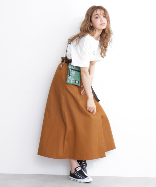 Dickies(ディッキーズ)の「◆Dickies / ディッキーズ 【Free's Mart 別注】ラップフレアスカート(スカート・レディース・ベージュ/ブラウン・FREE)」の13枚目の写真